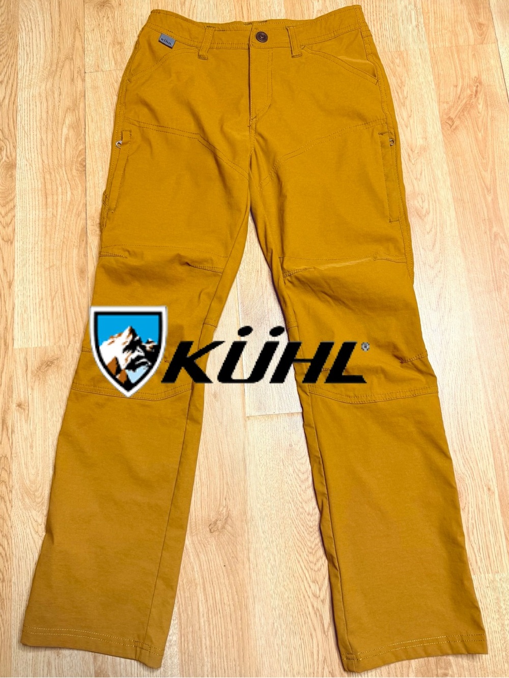 KÜHL Kids Renegade Hiking & Outdoor Utility Pants Mustard Yellow Youth M